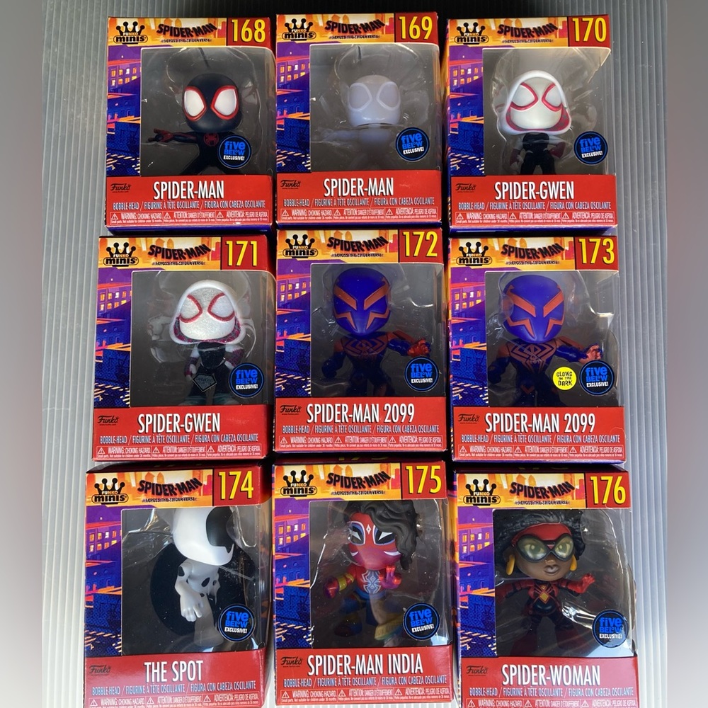 Spider-Man Across The Spider-Verse - Funko Mini - Complete Set